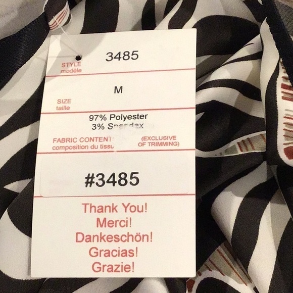 Nwt Fagioni animal print satin chemise slip dress medium - Picture 9 of 9